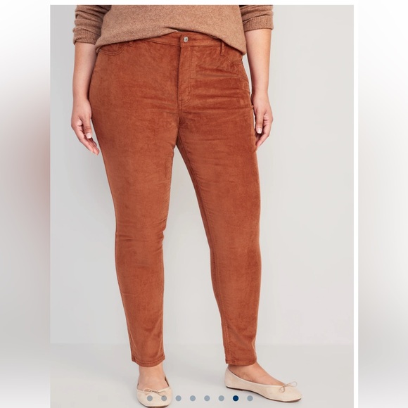 Old Navy Women’s High Rise Rockstar Super Skinny Jeans Corduroy Plus Size 18 New - Picture 1 of 10